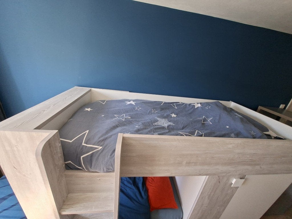 Gaaf Kinder stapelbed, Ophalen, Gebruikt, 90 cm, 160 tot 180 cm