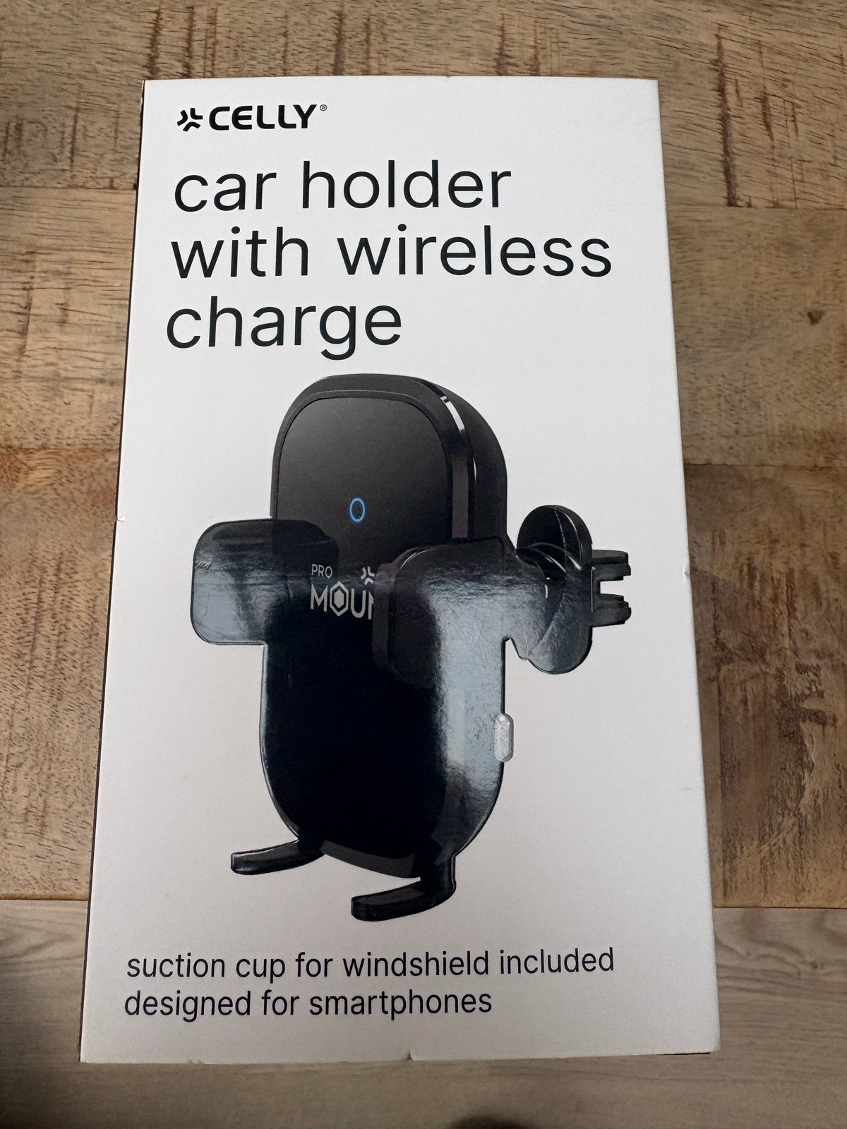 Celly MountCharge 15W Draadloze Telefoon Oplader Houder, Auto diversen, Auto-accessoires, Ophalen of Verzenden, Nieuw