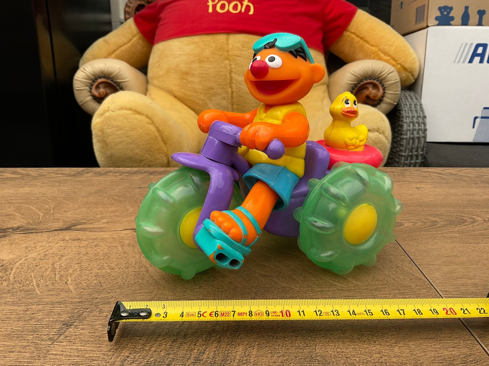 Gebruikte, niet kapot, Sesamstraat Ernie waterscooter, Verzamelen, Ophalen, Overige figuren, Gebruikt, Beeldje of Figuurtje