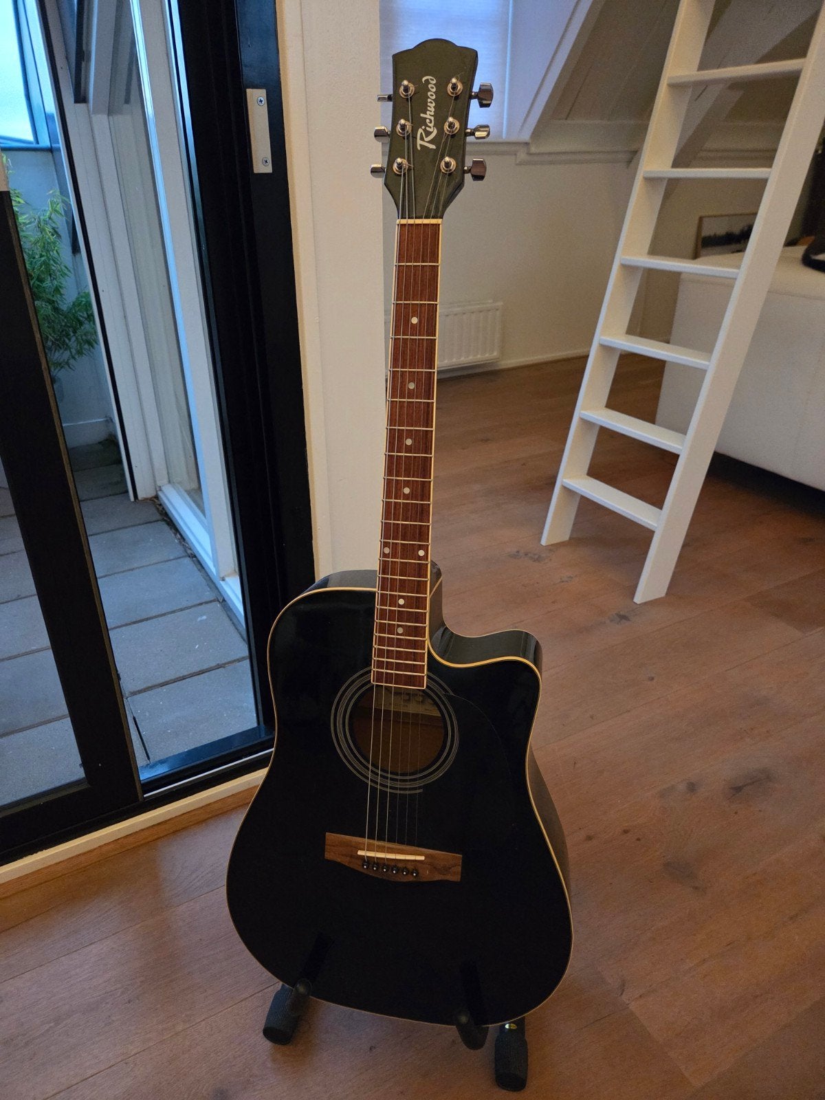 Richwood RD-12-CEBK Western gitaar semi acoustic., Muziek en Instrumenten, Ophalen, Gebruikt, Hollow body, Overige merken