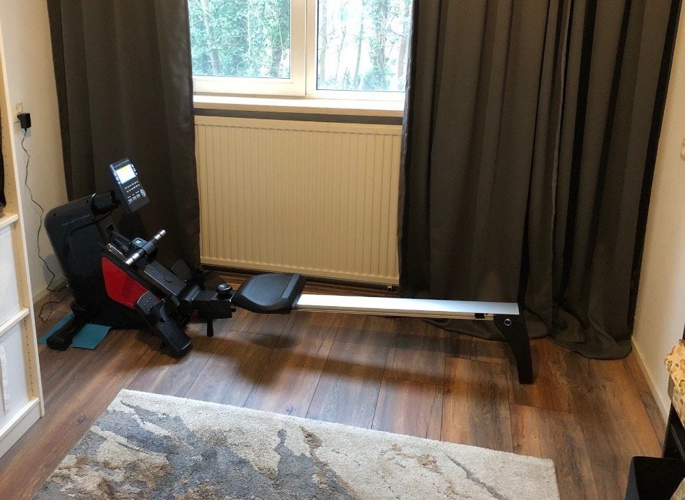 Focus Fitness Roeitrainer Row 3, Sport en Fitness, Fitnessapparatuur, Ophalen, Benen, Aluminium, Zo goed als nieuw