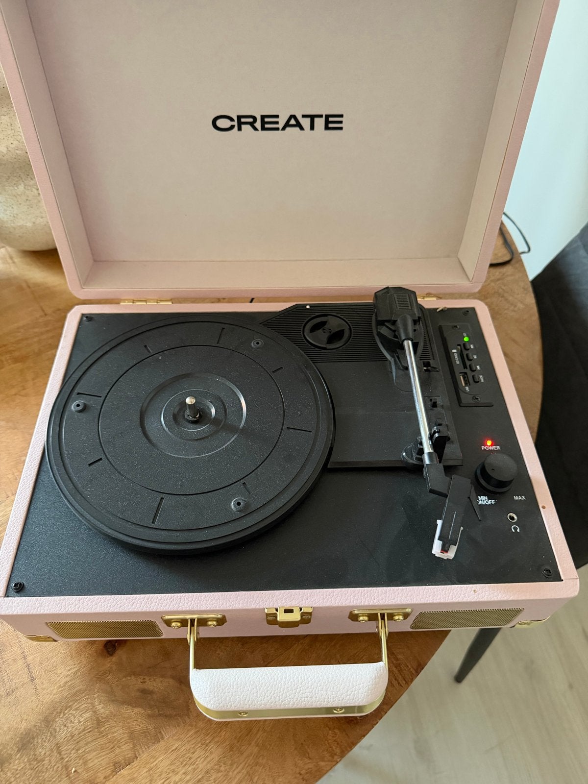 Roze CREATE Platenspeler, Gebruikt, USB-aansluiting, Platenspeler, Ophalen