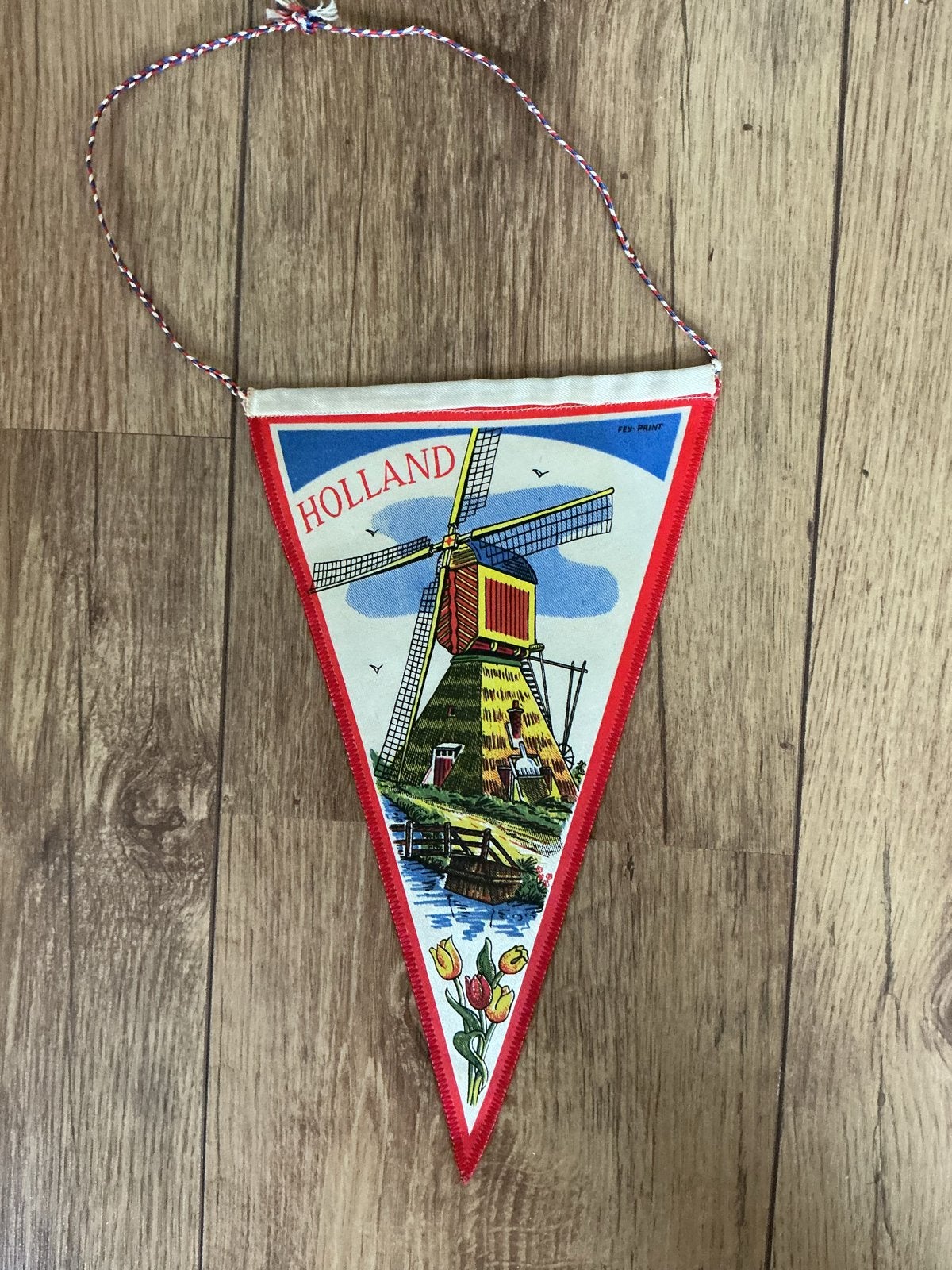 Vintage vlaggetje Roosendaal Holland, Ophalen of Verzenden