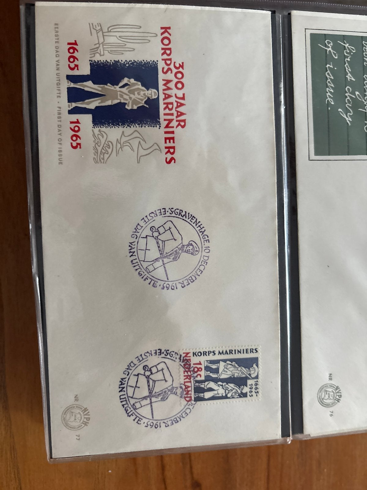 Eerste Dag Uitgifte Korps Mariniers 1965, Postzegels en Munten, Postzegels | Nederland, Ophalen of Verzenden, Na 1940, Gestempeld