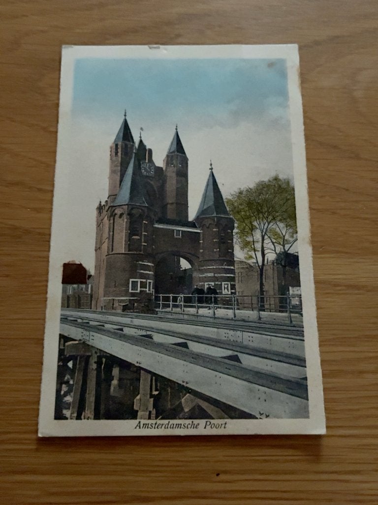 Haarlem Amsterdamsche Poort ansichtkaart 1931, Verzenden, 1920 tot 1940, Gelopen, Noord-Holland