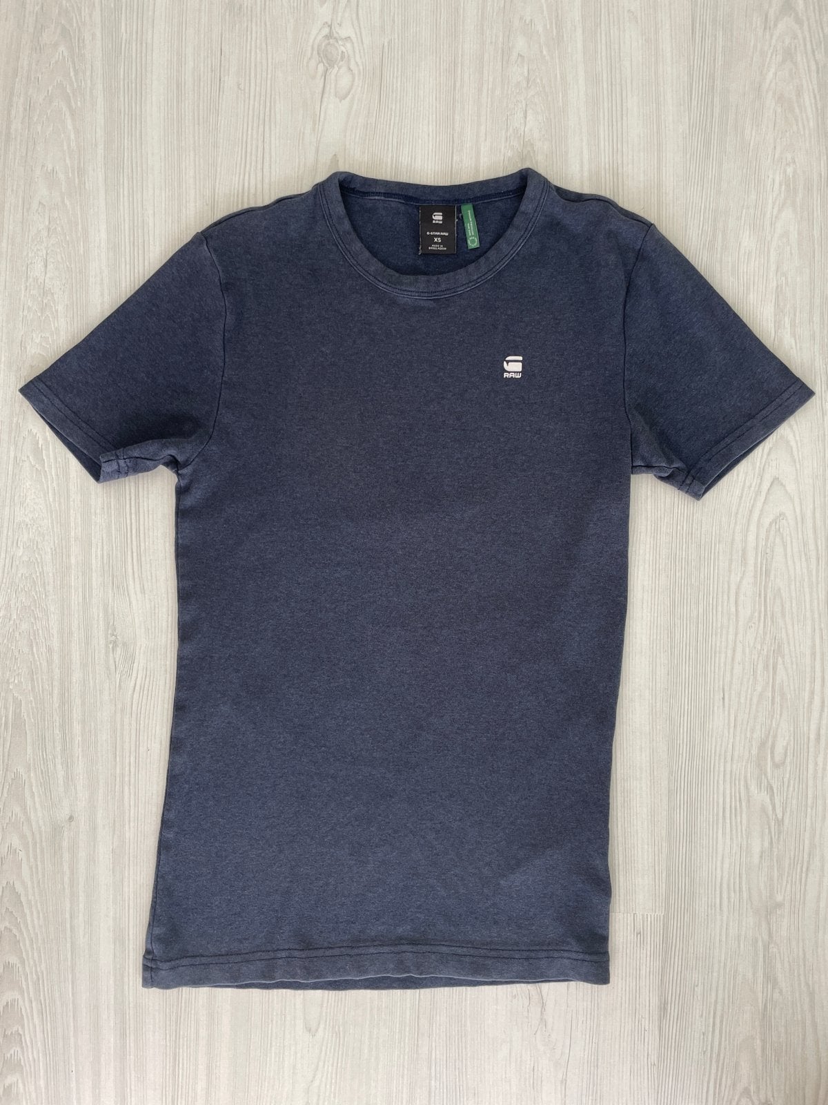 G-Star RAW T-shirt - Donkerblauw, Maat XS, Ophalen of Verzenden, Gedragen, Maat 46 (S) of kleiner, Blauw