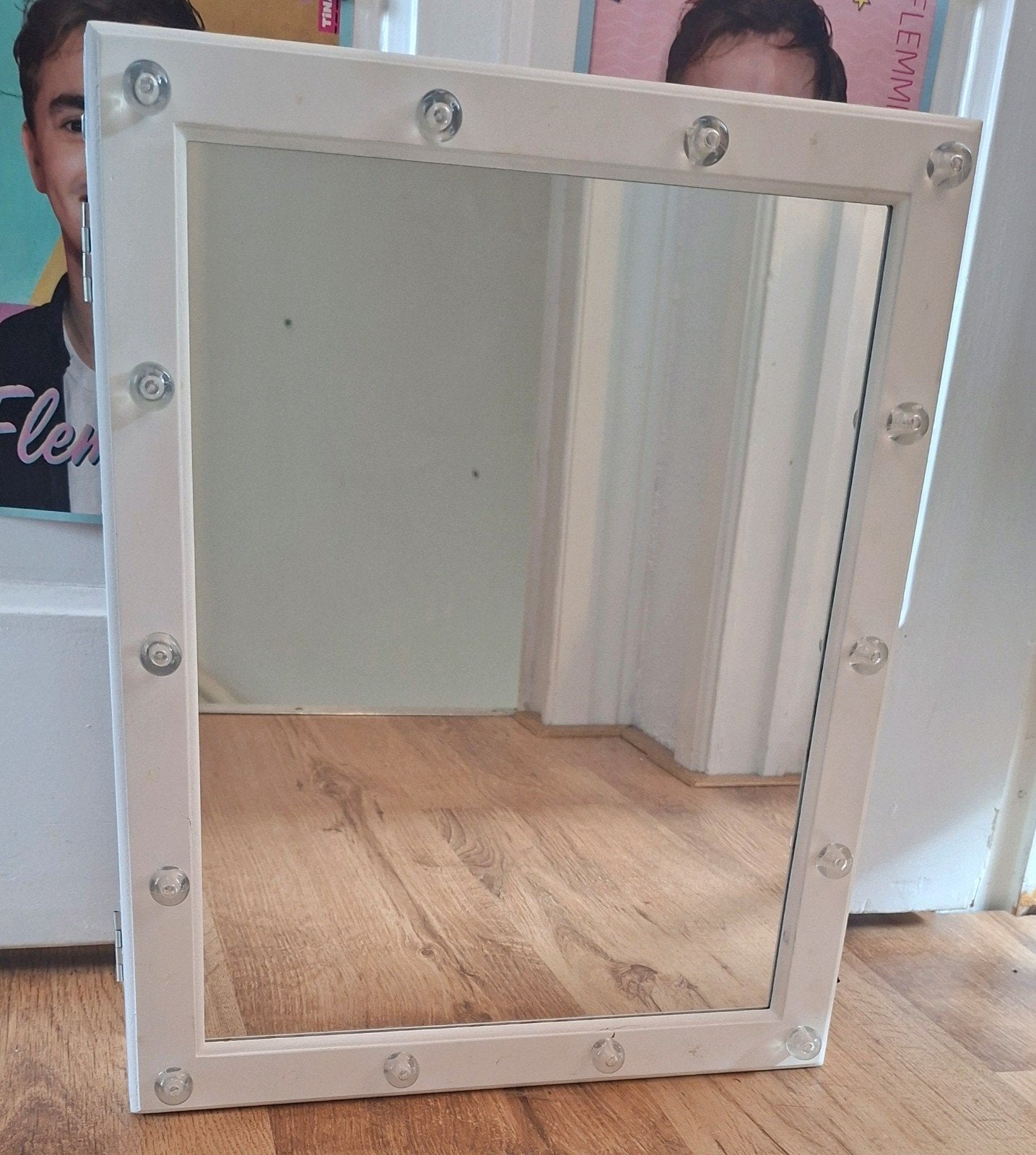 Sieradenkastje met spiegel en verlichting, Ophalen, Minder dan 50 cm, Gebruikt, Minder dan 100 cm