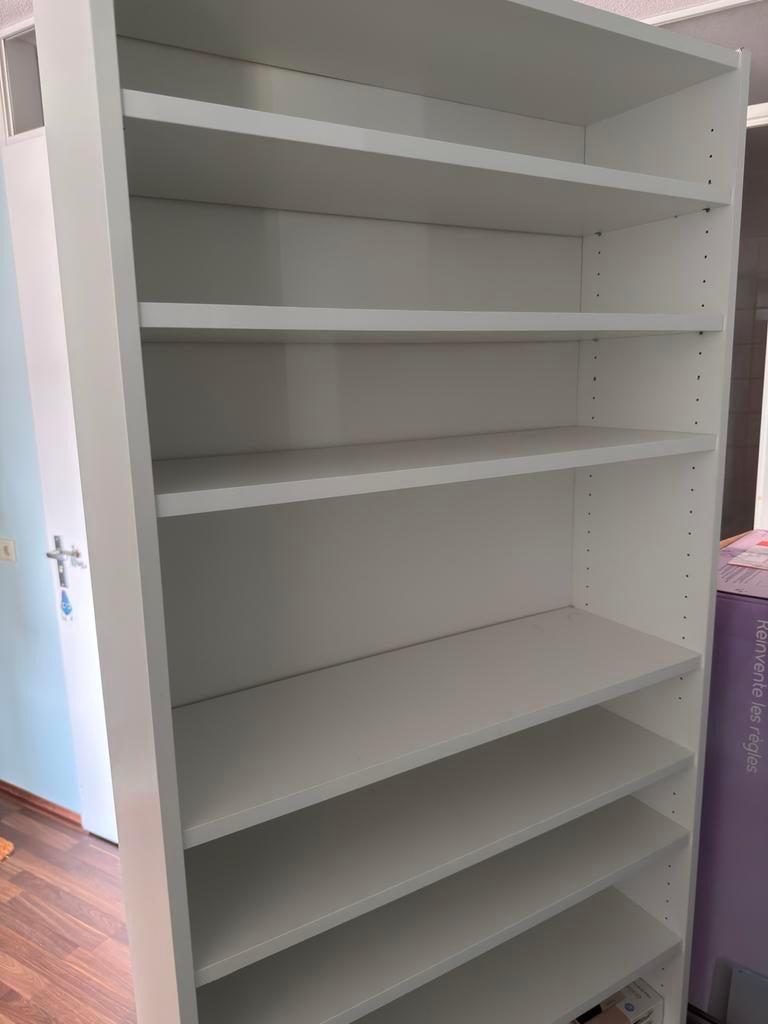 IKEA Billy boekenkast met 7 planken - wit, Ophalen, Met plank(en), Gebruikt, 200 cm of meer