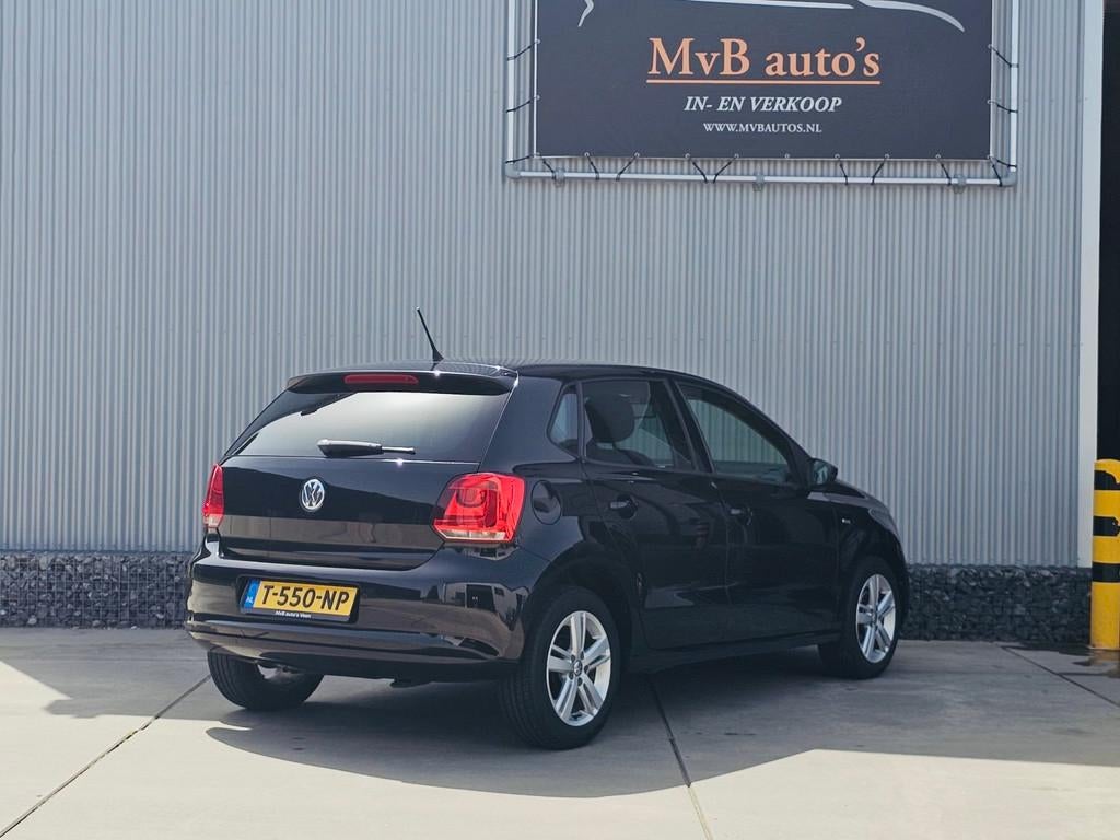 Volkswagen Polo 1.2-12V Match, clima, navigatie, stoelverwar, Auto's, Voorwielaandrijving, Euro 5, 967 kg, Zwart