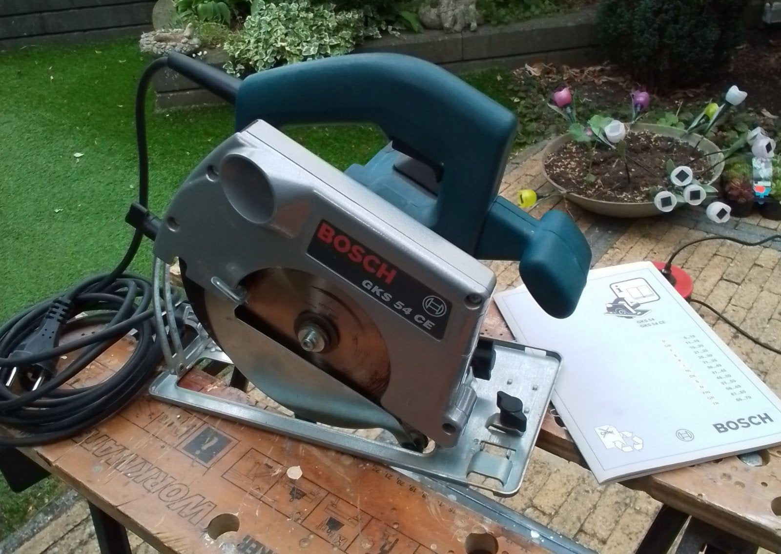 Bosch GKS 54 CE Cirkelzaag 1150W met koffer, Gebruikt, Cirkelzaag, 600 tot 1200 watt, Ophalen of Verzenden