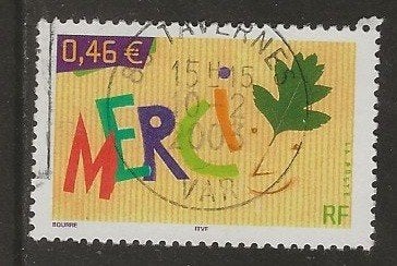 Frankrijk 463, bedankt, Verzenden, Gestempeld