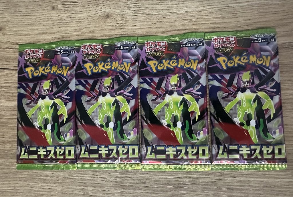 4x Pokémon MEGA Munikis Zero (M3) Booster Pack, Hobby en Vrije tijd, Verzamelkaartspellen | Pokémon, Ophalen of Verzenden, Nieuw