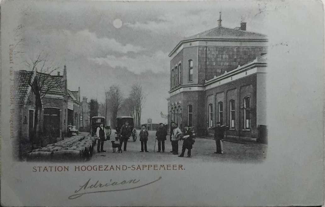 Station Hoogezand-Sappemeer 1903 - Uitg. Smedes, Ophalen of Verzenden, Voor 1920, Gelopen, Groningen
