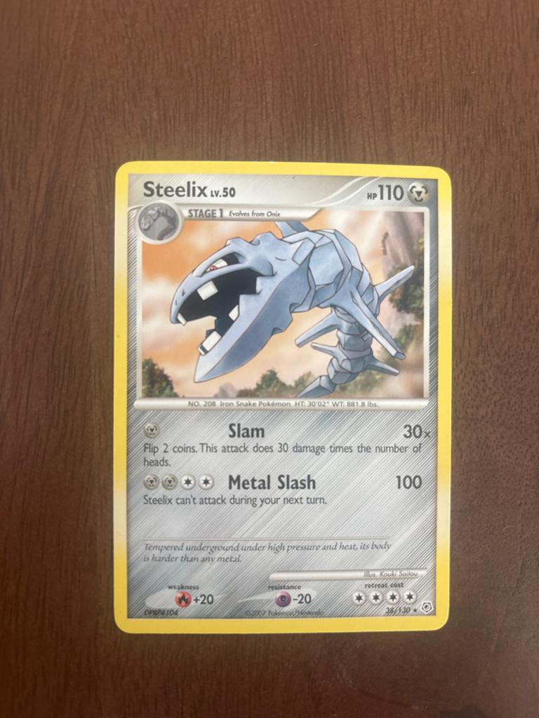 Pokémon Kaart Steelix LV.50 HP110, Ophalen of Verzenden, Gebruikt, Losse kaart