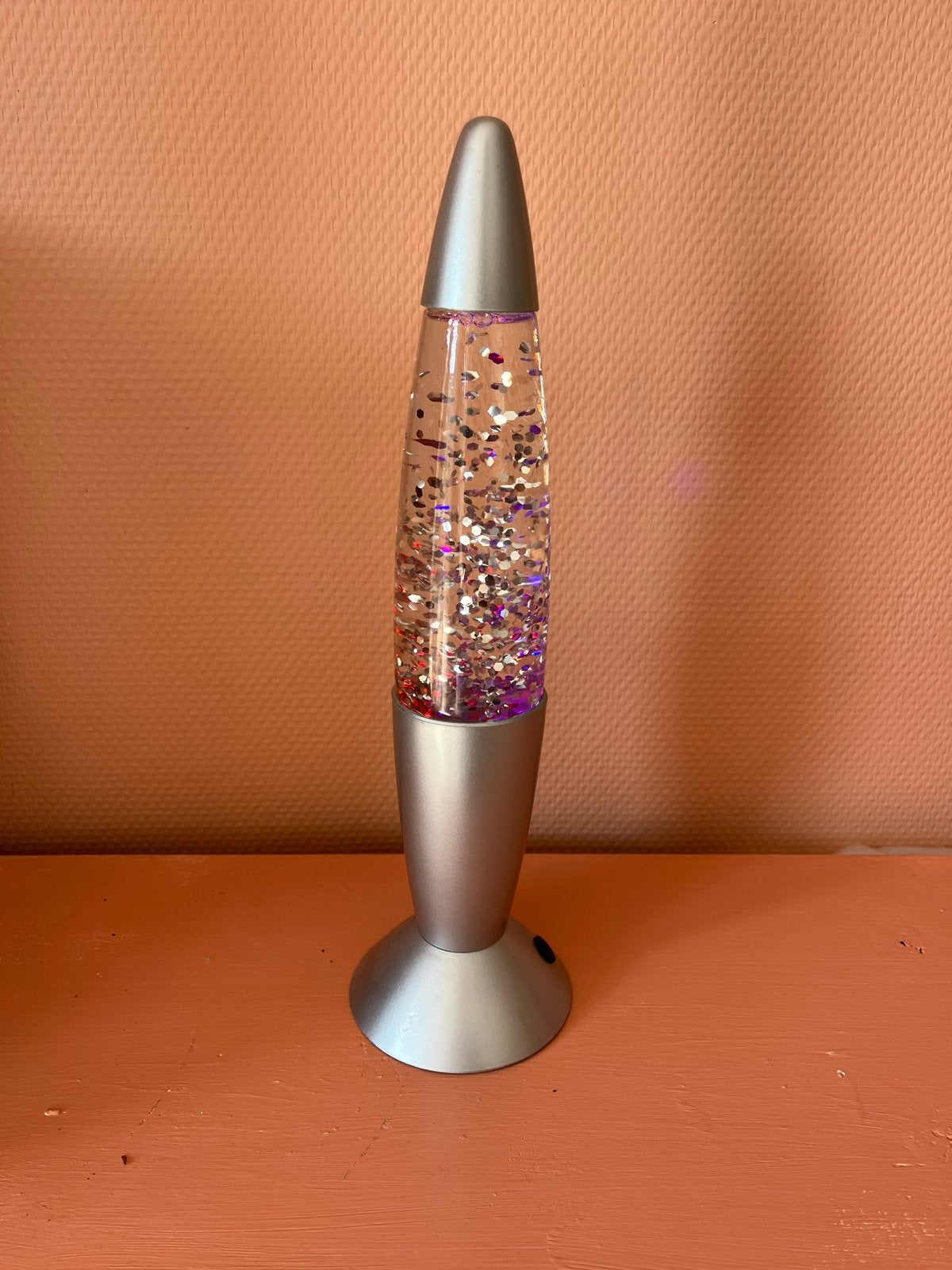 Vintage retro y2k glitterlamp/lavalamp nooit gebruikt, Vintage, Draadloos, Meerkleurig, Nieuw