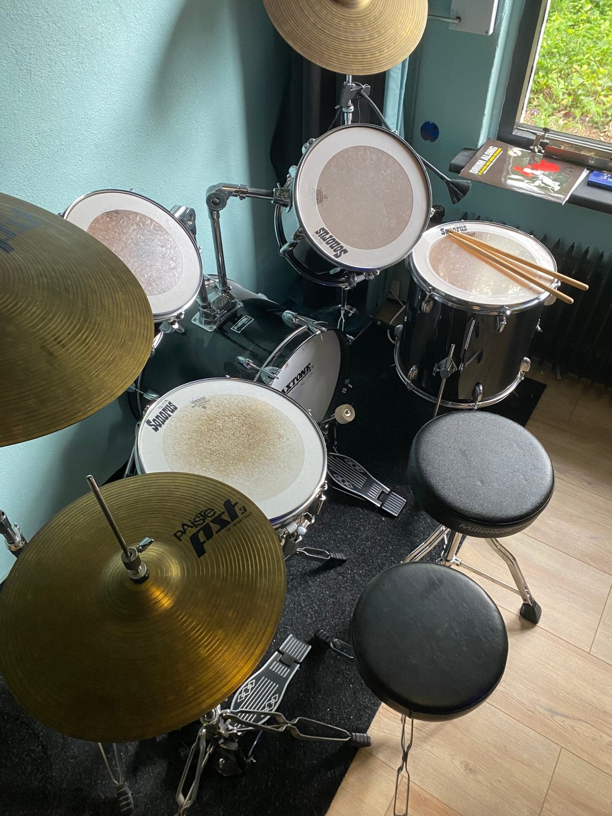 Compleet Drumstel sonorus, Muziek en Instrumenten, Drumstellen en Slagwerk, Ophalen, Zo goed als nieuw, Overige merken