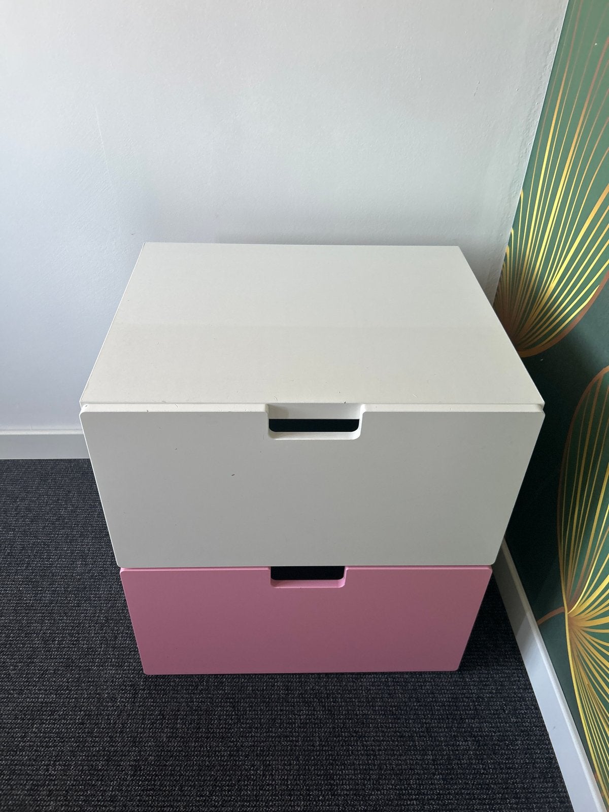 Kast met 2 lades - Diepte 49/51 cm, Breedte 60 cm, Huis en Inrichting, Kasten | Ladekasten, Ophalen, Gebruikt, 1 of 2 laden, 50 tot 100 cm
