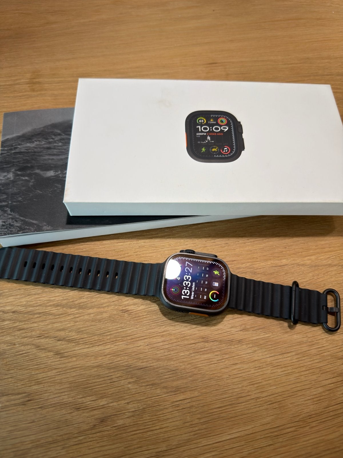 Apple Watch Ultra 2 Cellular - 100% Batterijconditie, Ophalen, Afstand, Zwart, IOS