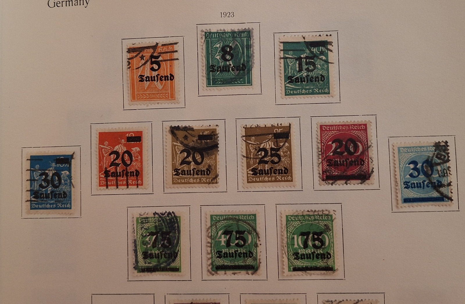 15 Duitsland 1923, Ophalen of Verzenden, Duitse Keizerrijk