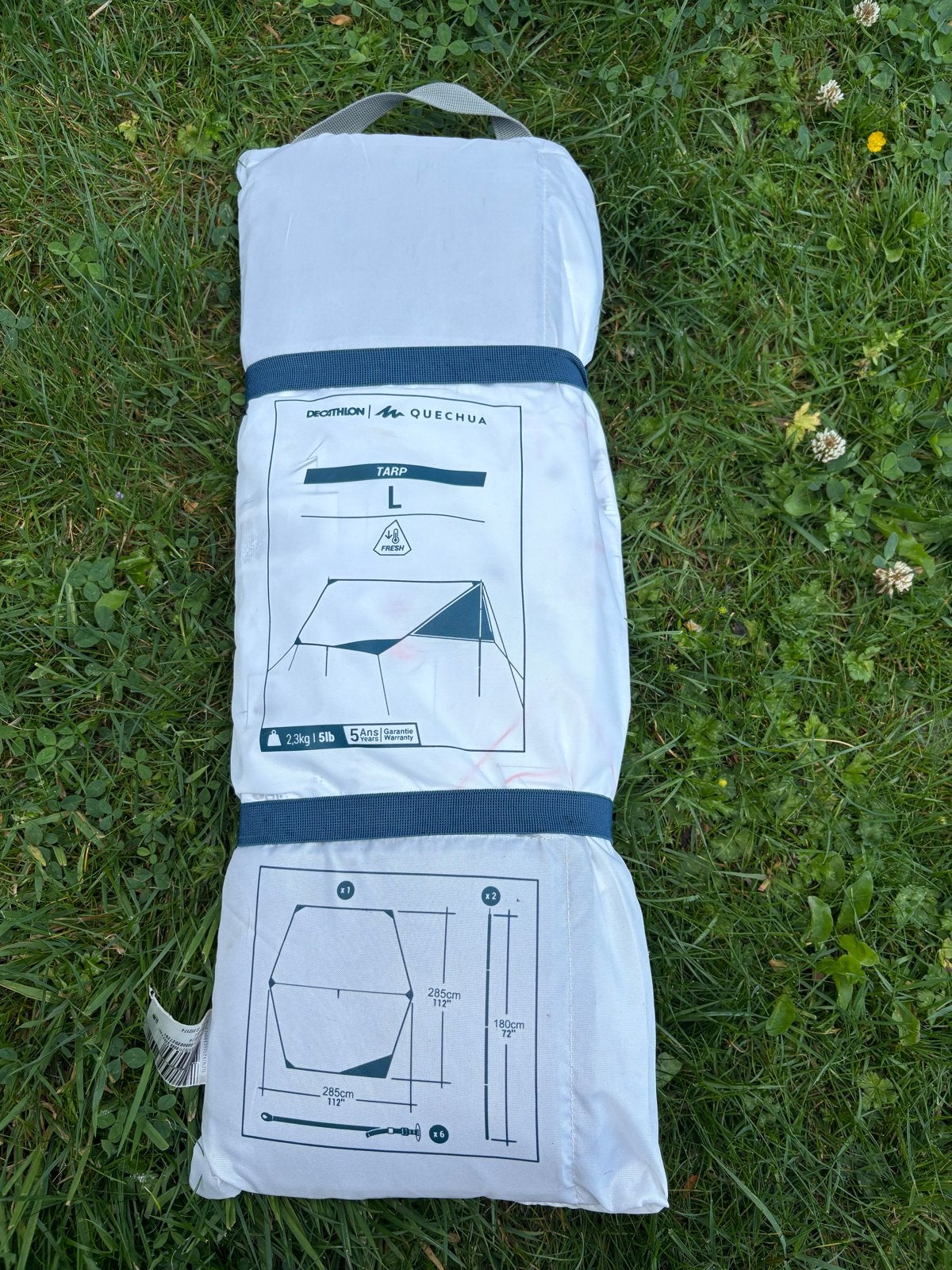 Quechua Tarp L - Veelzijdige Beschutting voor Buiten, Ophalen of Verzenden, Zo goed als nieuw, Tot en met 2