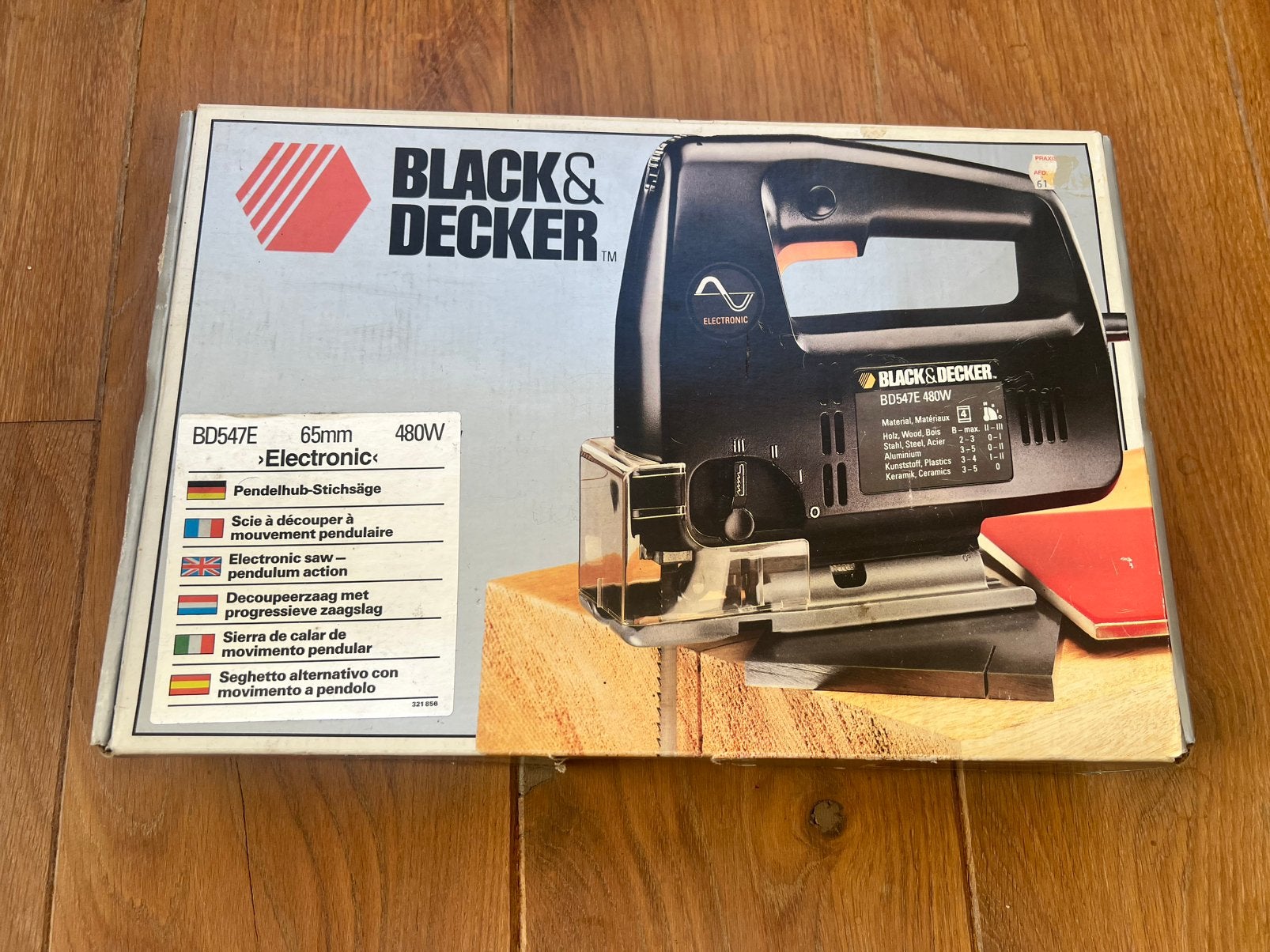Black & Decker BD547E Decoupeerzaag (480W) – met doos, Decoupeerzaag, Ophalen of Verzenden, Zo goed als nieuw, 30 tot 70 mm