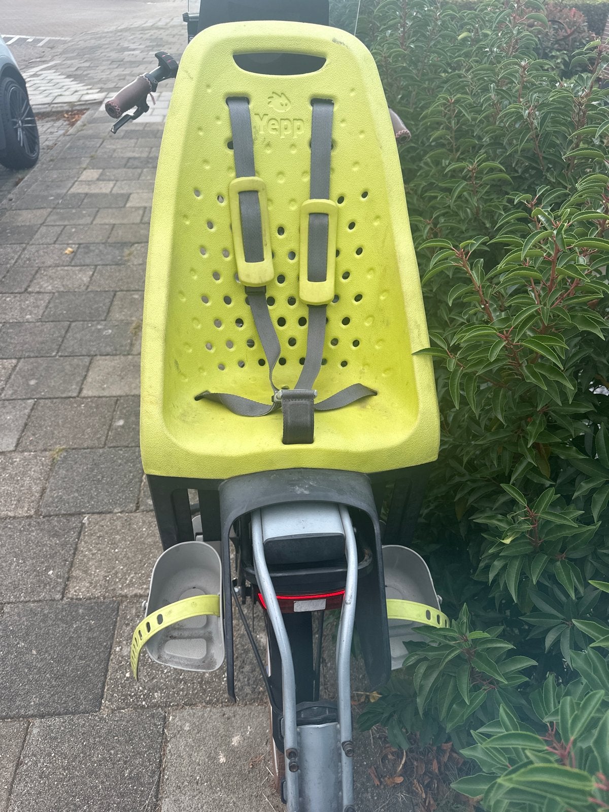 Yepp Achterzitje - Gebruikt maar in goede staat, Achterzitje, Ophalen of Verzenden, 9 t/m 36 kg, Gebruikt
