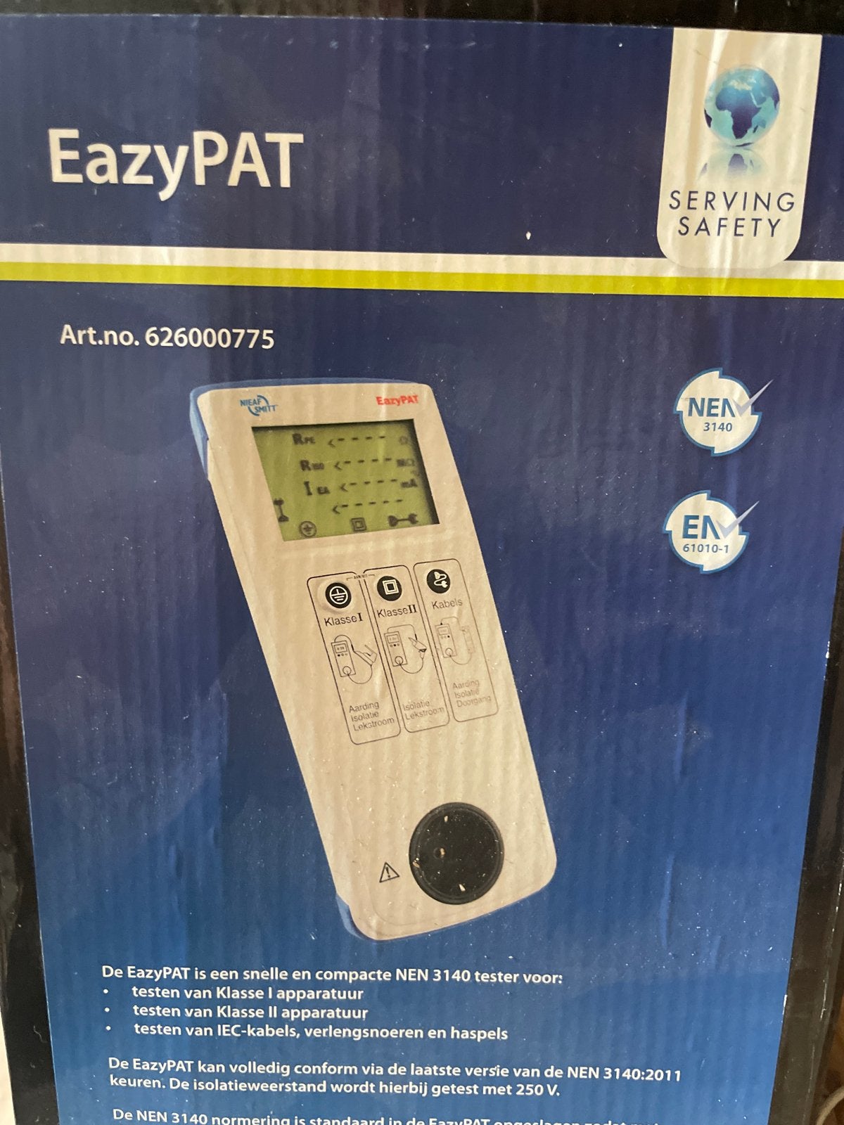 Nieaf-Smitt Eazypat NEN 3140 Apparatentester, Ophalen of Verzenden, Nieuw