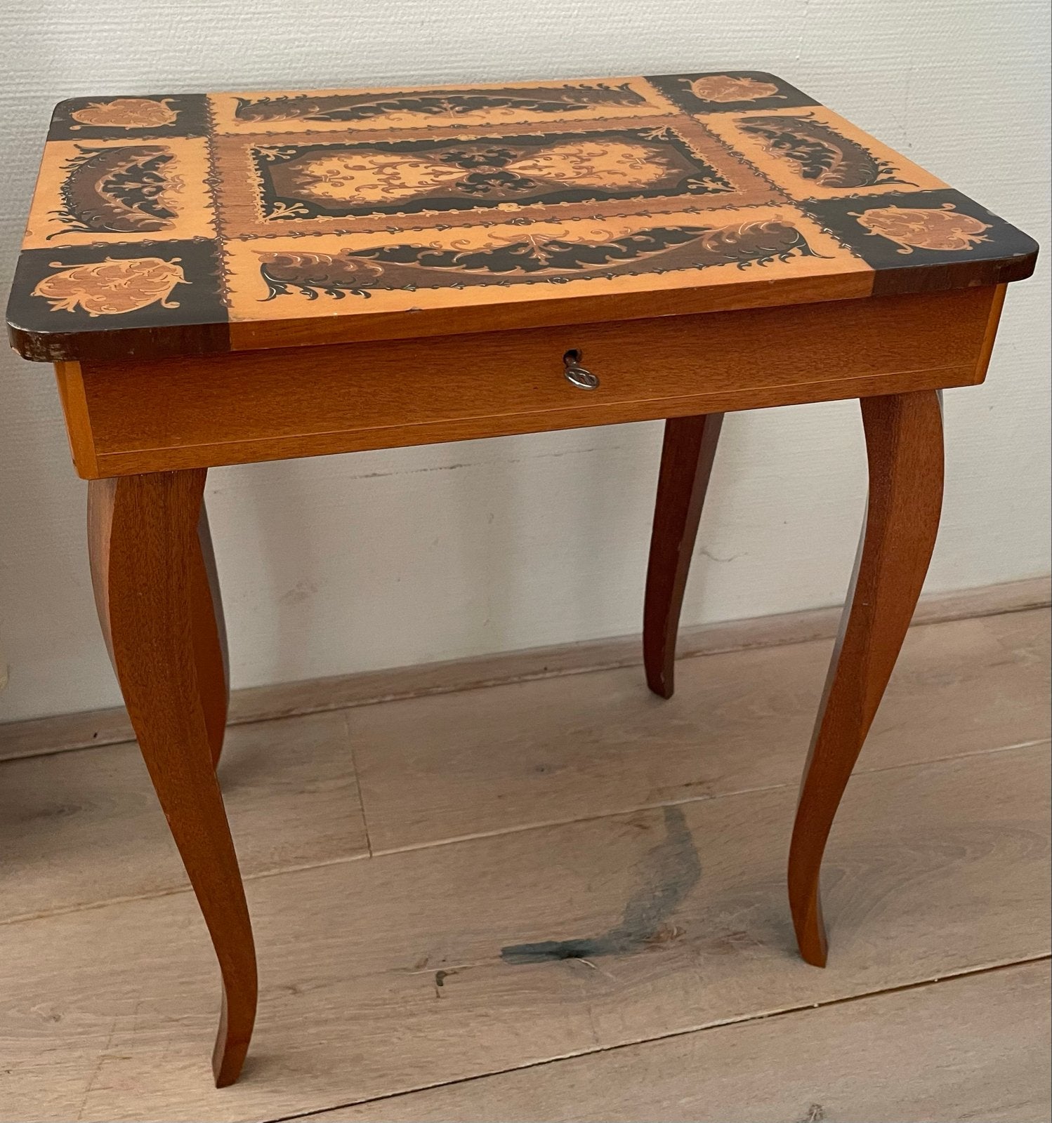 Vintage Italiaans muziekdoos bijzettafel, Ophalen of Verzenden