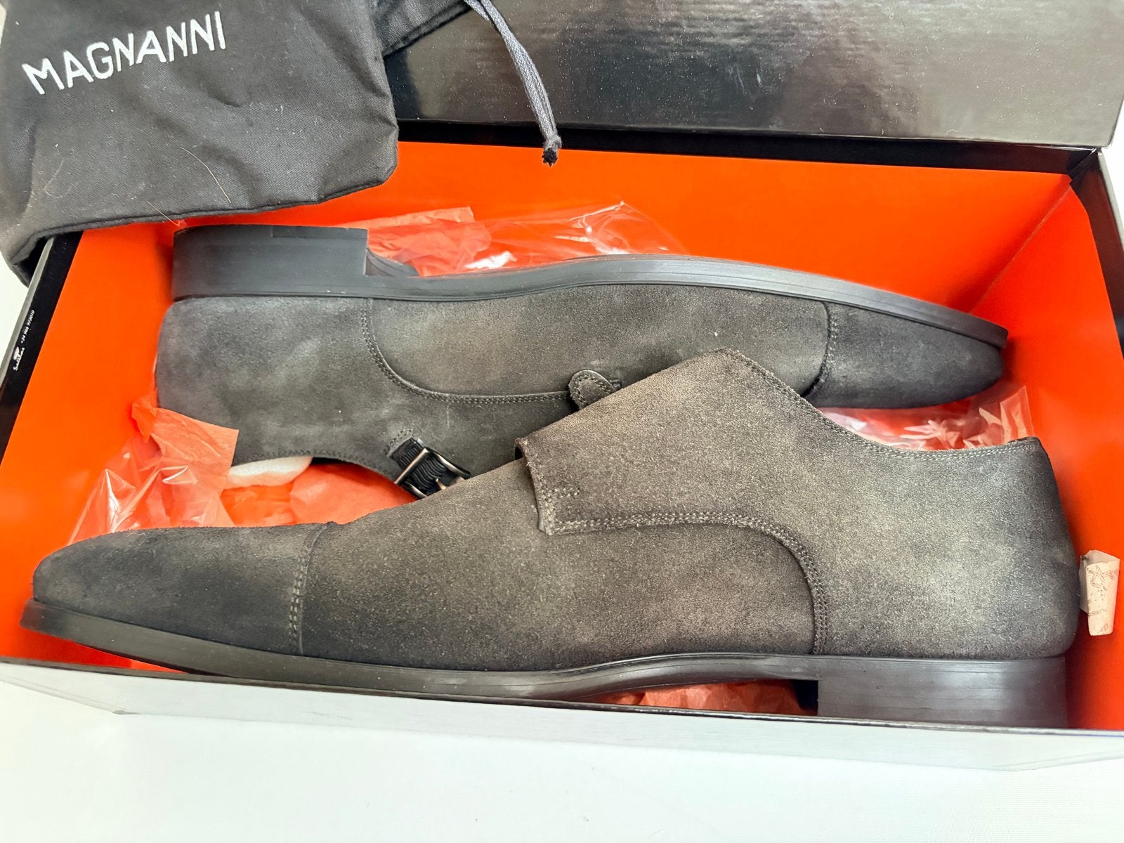Magnanni gespschoenen / monk straps - donkergroen - maat 46, Kleding | Heren, Schoenen, Overige kleuren, Nieuw, Ophalen of Verzenden