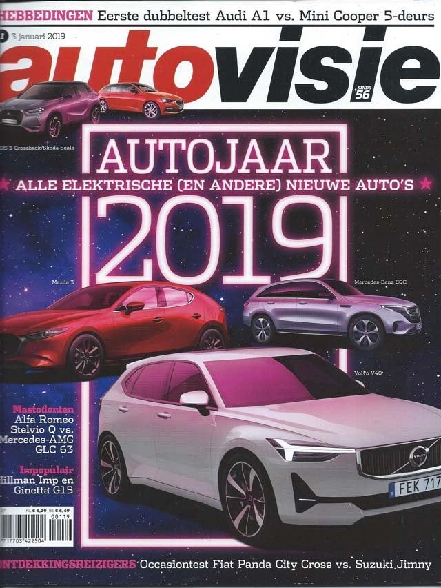 Autovisie 1 2019 : Alfa Romeo Stelvio - Mercedes AMG GLC 63S, Boeken, Ophalen of Verzenden, Gelezen, Algemeen