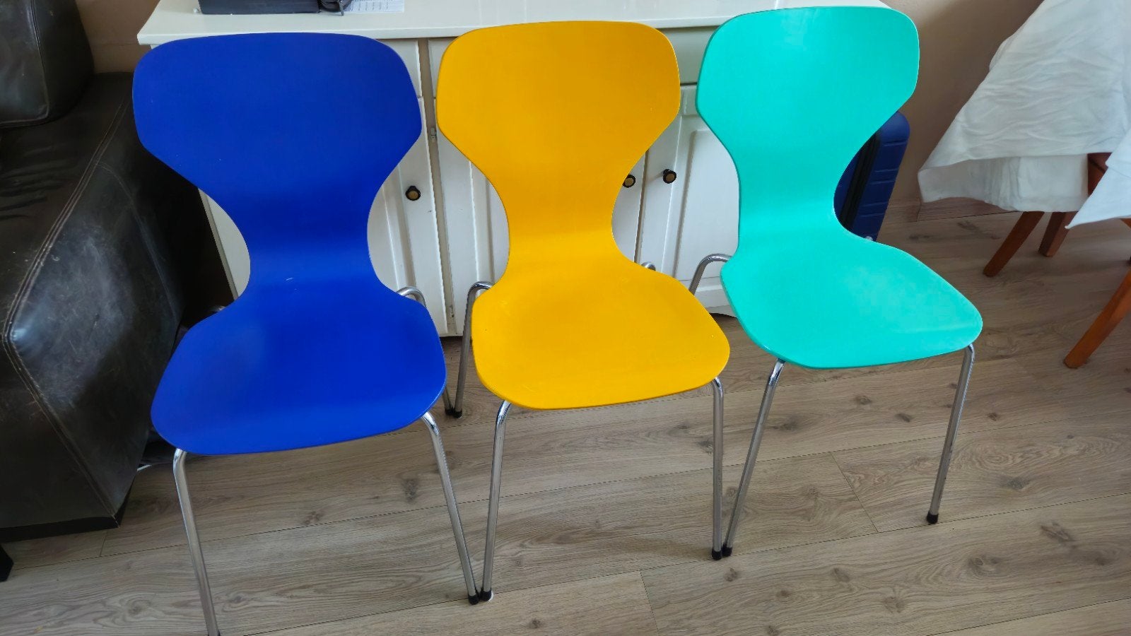 eetkamerstoelen Phoenix, Ophalen, Zo goed als nieuw, Hout, Drie
