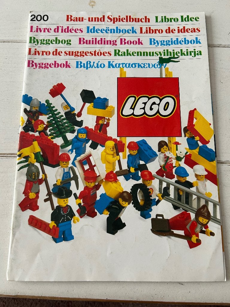 Vintage retro Lego ideeenboek 1985 & met oude lego stickers, Gebruikt, Overige thema's, Lego, Overige typen