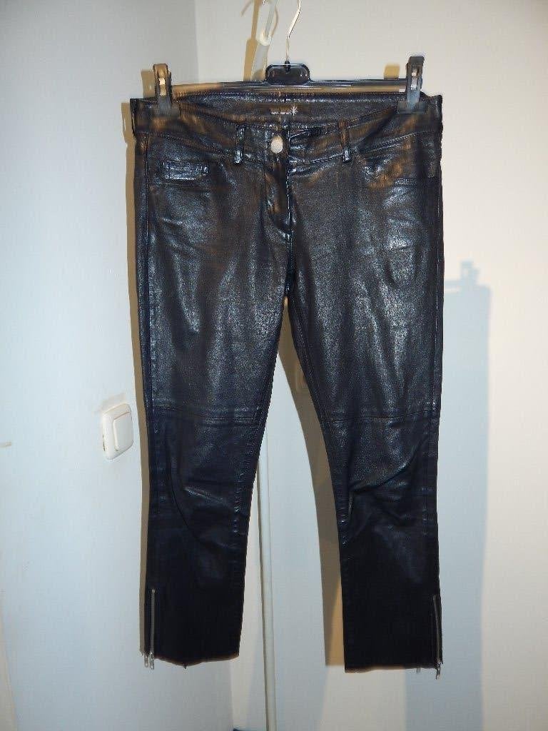 Isabel Marant leren broek zacht soepel leer zwart mt 2/M
