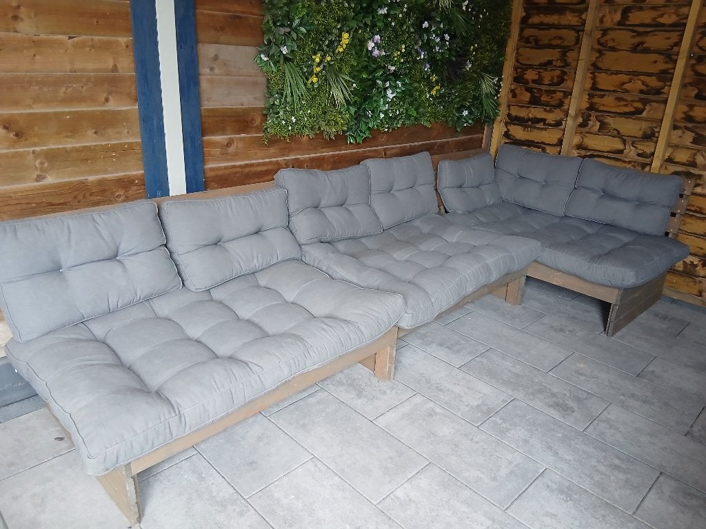 Loungeset / Palletbanken, Tuin en Terras, Ophalen, Gebruikt, Loungeset, Bank