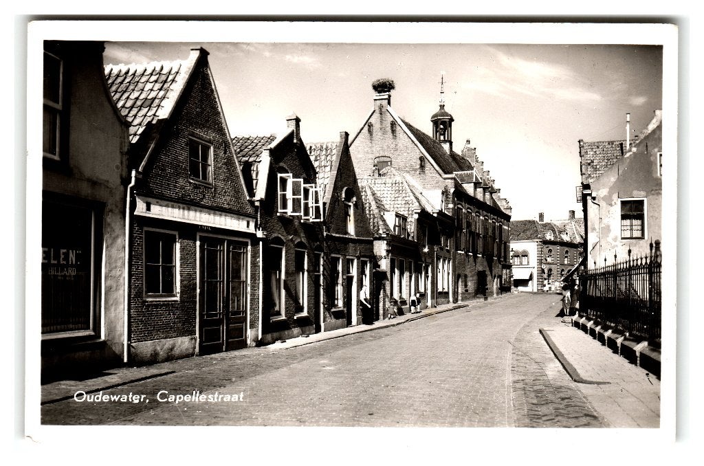 Oudewater, Capellestraat, Ophalen of Verzenden, 1940 tot 1960, Gelopen, Utrecht
