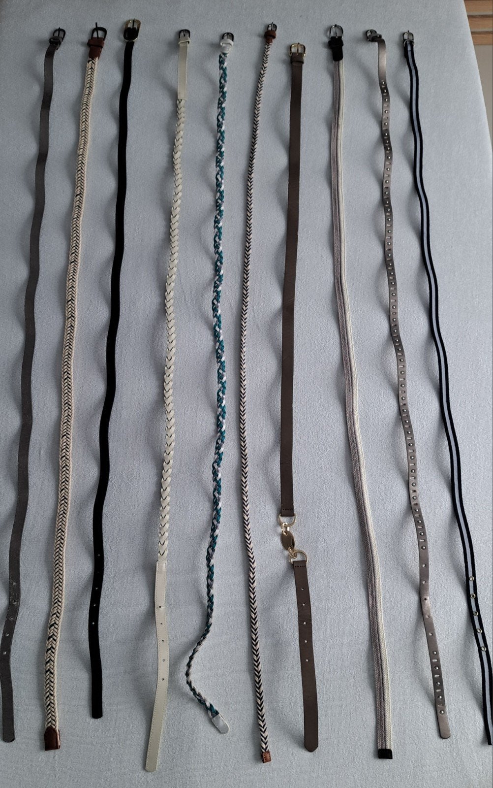 10 smalle damesriemen, 120cm, Minder dan 3 cm, 100 cm of meer, Tailleriem, Ophalen of Verzenden