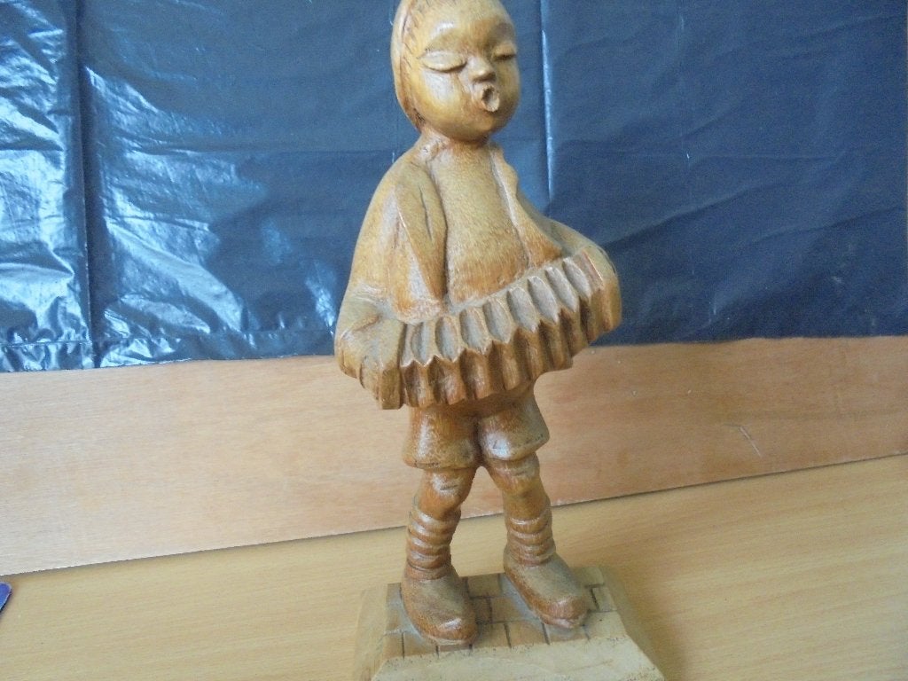 houtsnijwerk, Ophalen, Handgemaakt, 20 - 50 cm, Beeld