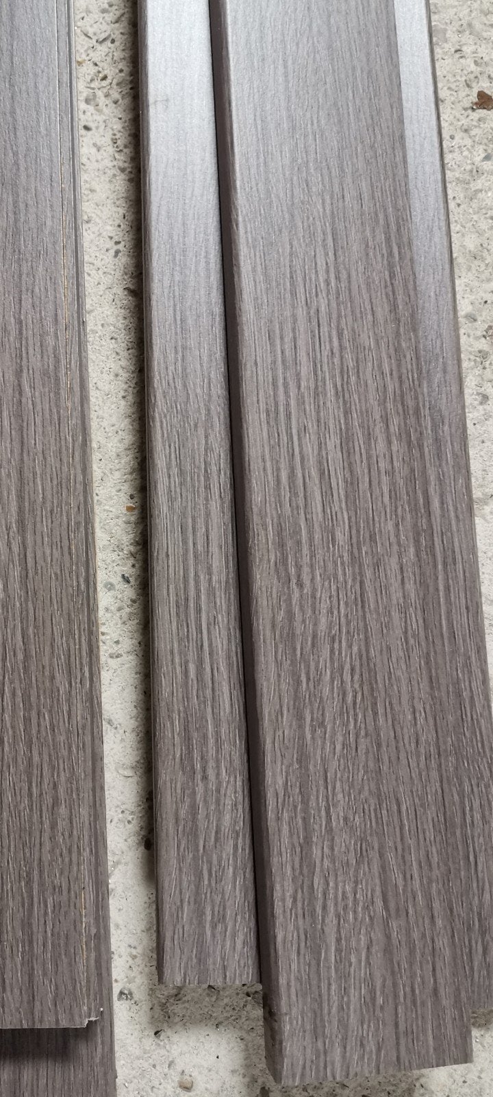 6 Nieuwe Grijze Plinten 6x1x240 cm, Ophalen