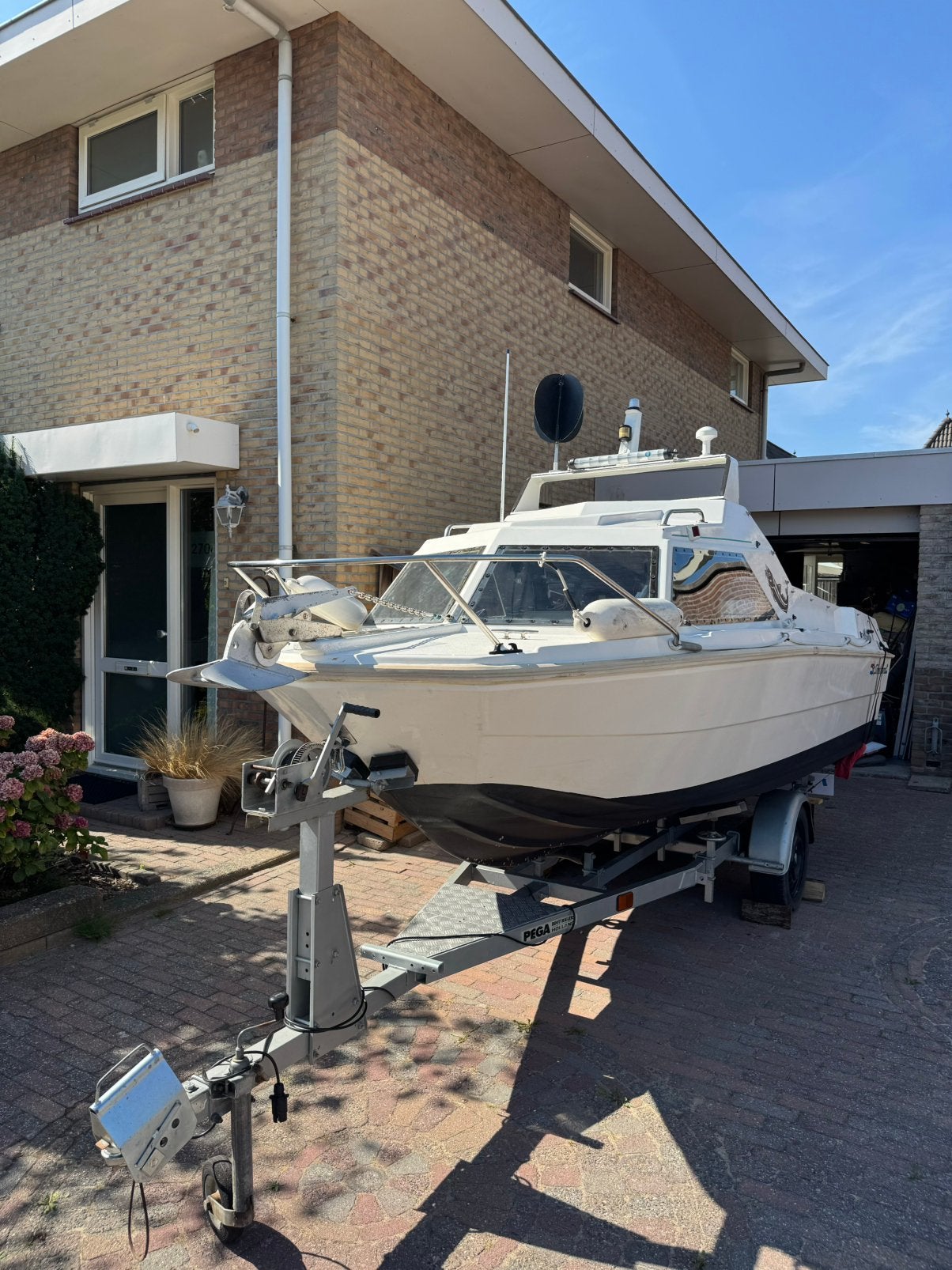 Shetland Cadet met Honda 50 pk en complete uitrusting, Ophalen, 5 m, Zo goed als nieuw, 2 m