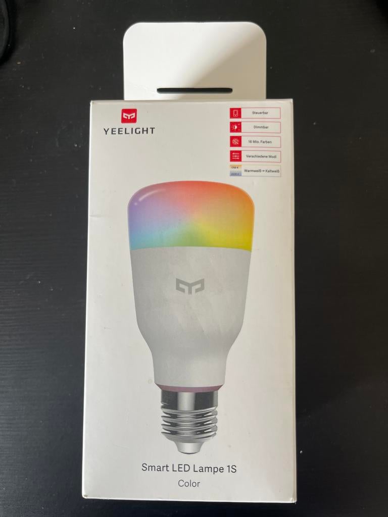 Yeelight Smart LED Lamp 1S Color E27 - Nieuw in doos, Ophalen of Verzenden, Nieuw