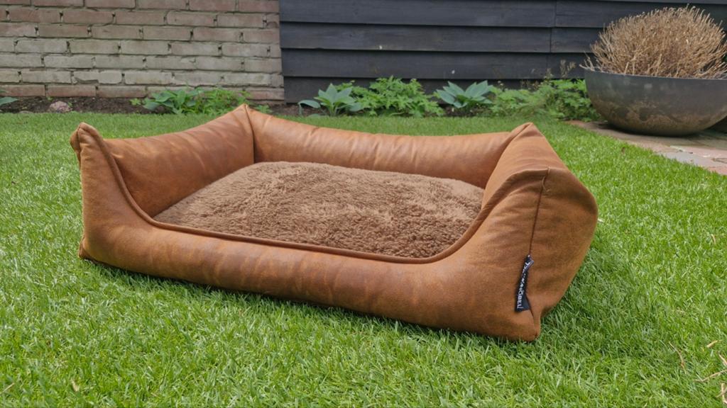 Maxxnobel hondenmand lederlook bruin, Dieren en Toebehoren, Ophalen of Verzenden