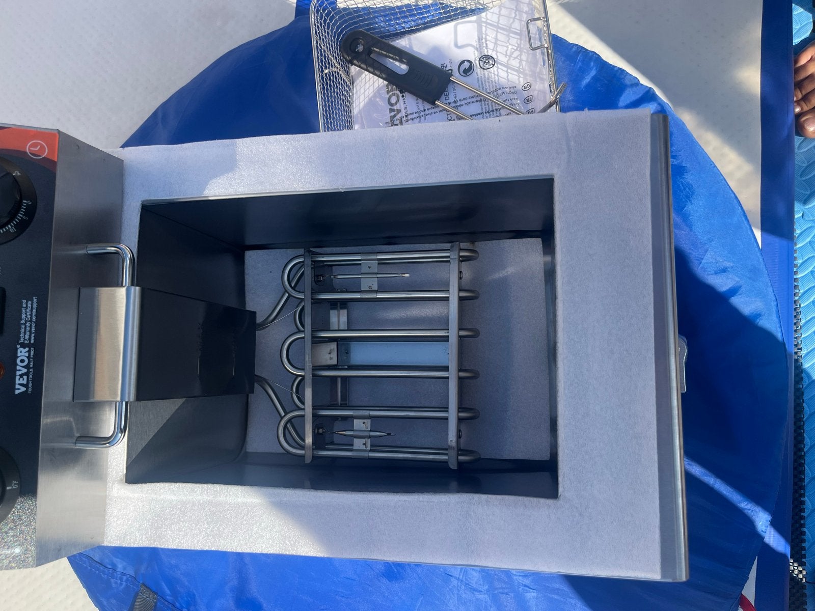 Vevor Commerciële Elektrische Friteuse 11L - Nieuw, 4 liter of meer, Ophalen, Nieuw, Uitneembare binnenpan