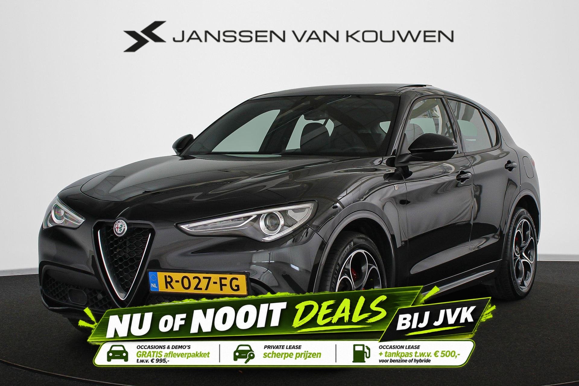 Alfa Romeo Stelvio 2.0 T AWD Veloce Ti 280PK Pano Leder Stuu, Auto's, Automaat, Euro 6, 4 cilinders, 1655 kg