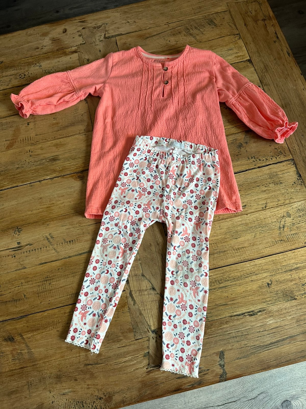 Prachtig setje; jurkje + legging, Ophalen of Verzenden, Gebruikt, Meisje, Setje