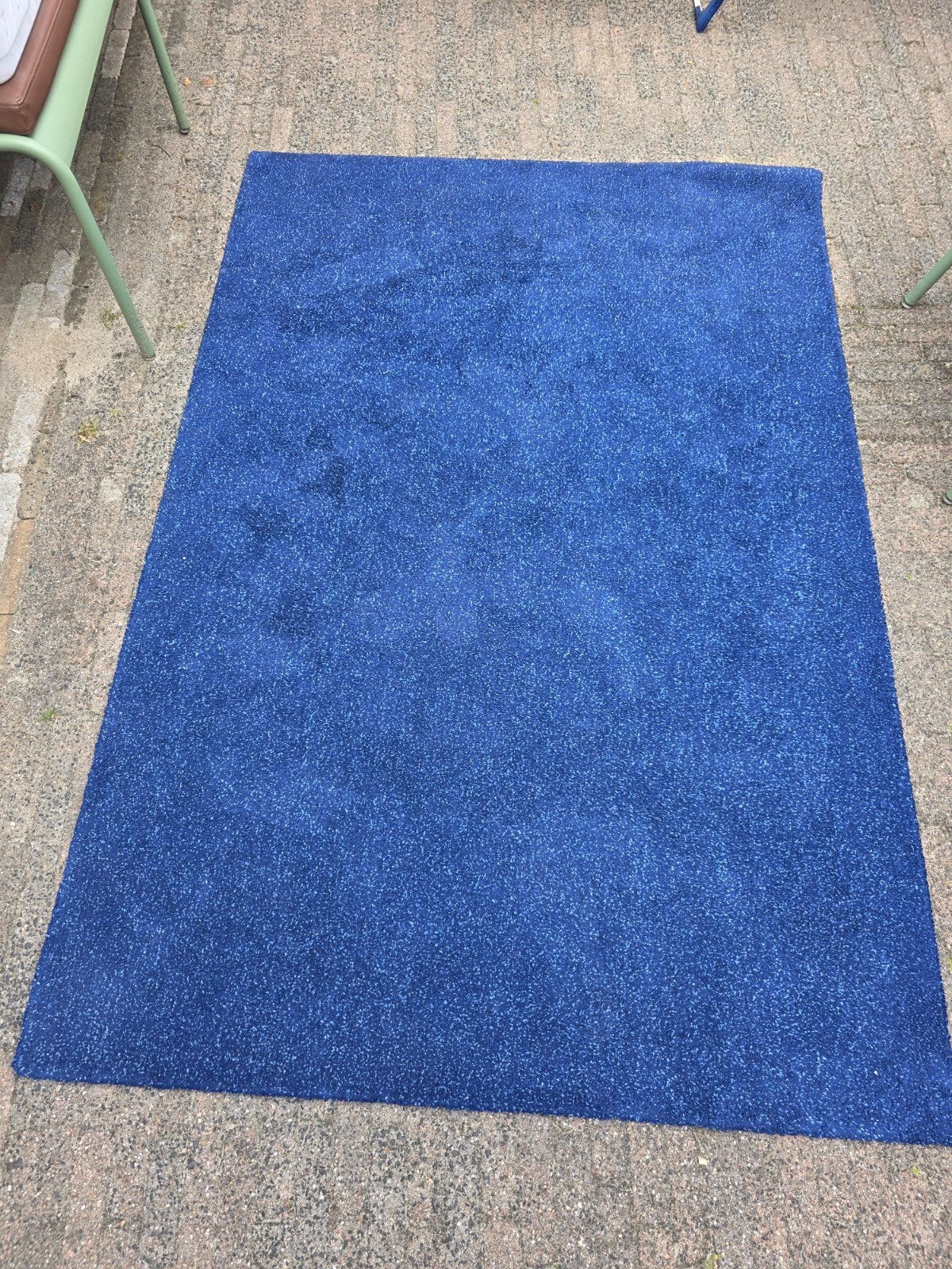 Ikea Tyvelse Blauw vloerkleed gratis af te halen (133x195 cm, Huis en Inrichting, Stoffering | Tapijten en Kleden, Ophalen, Gebruikt
