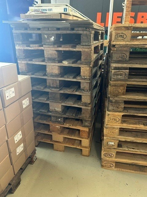 EPAL - Euro pallets 20 stuks A-keus 80 x 120 1500 kg, Ophalen, Zo goed als nieuw, 50 mm of meer, Pallet