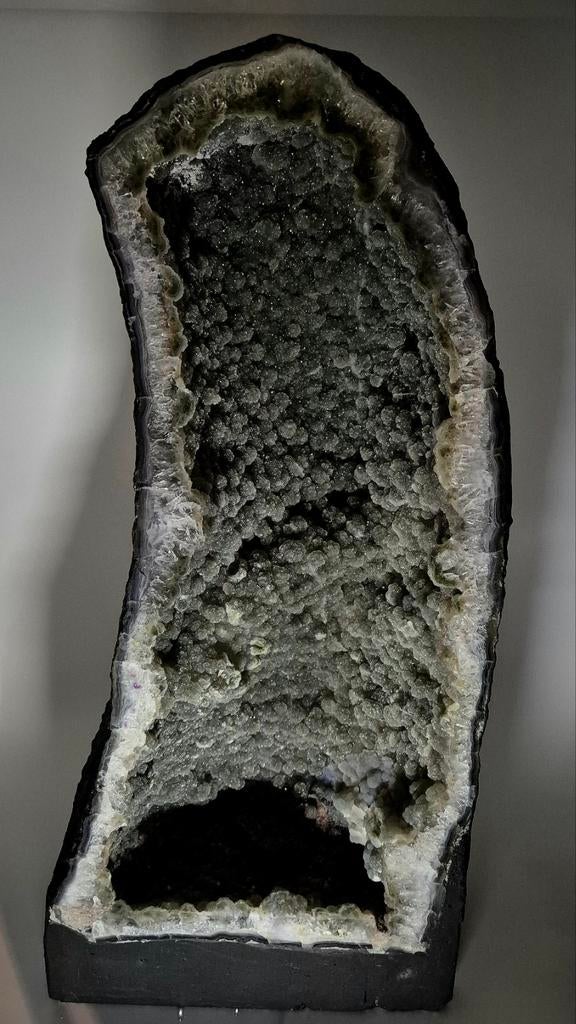 Unieke Amethist Chalcedoon Geode uit Brazilië, Ophalen