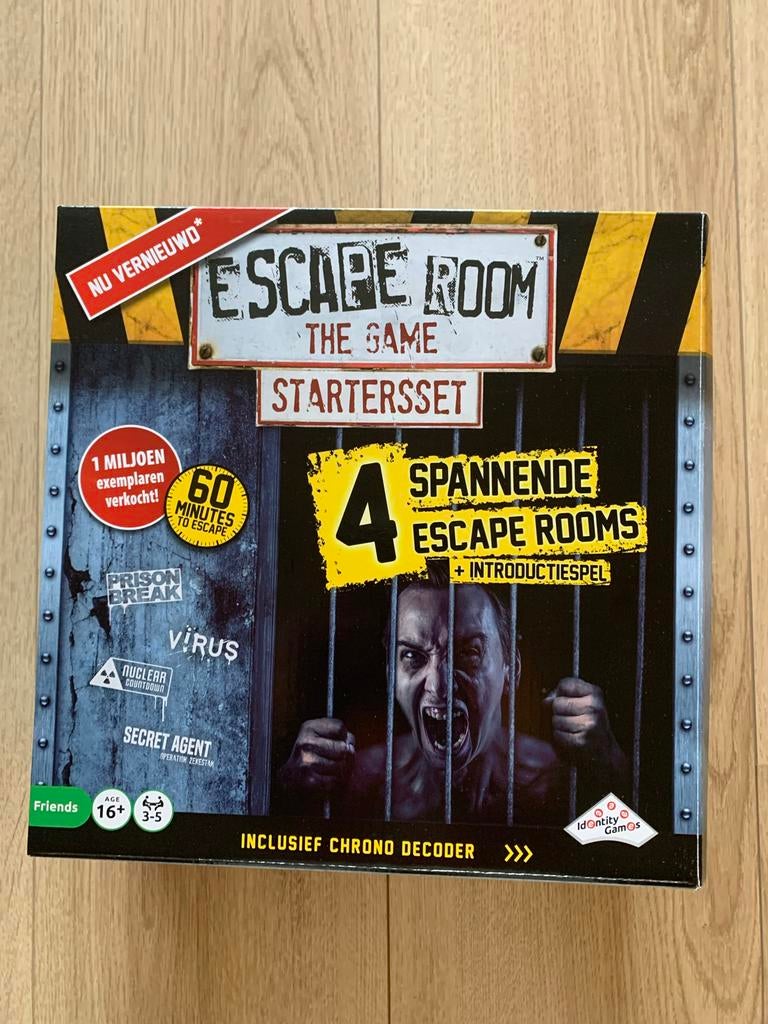 Escape Room The Game - Starterset Bordspel, Drie of vier spelers, Ophalen of Verzenden, Zo goed als nieuw