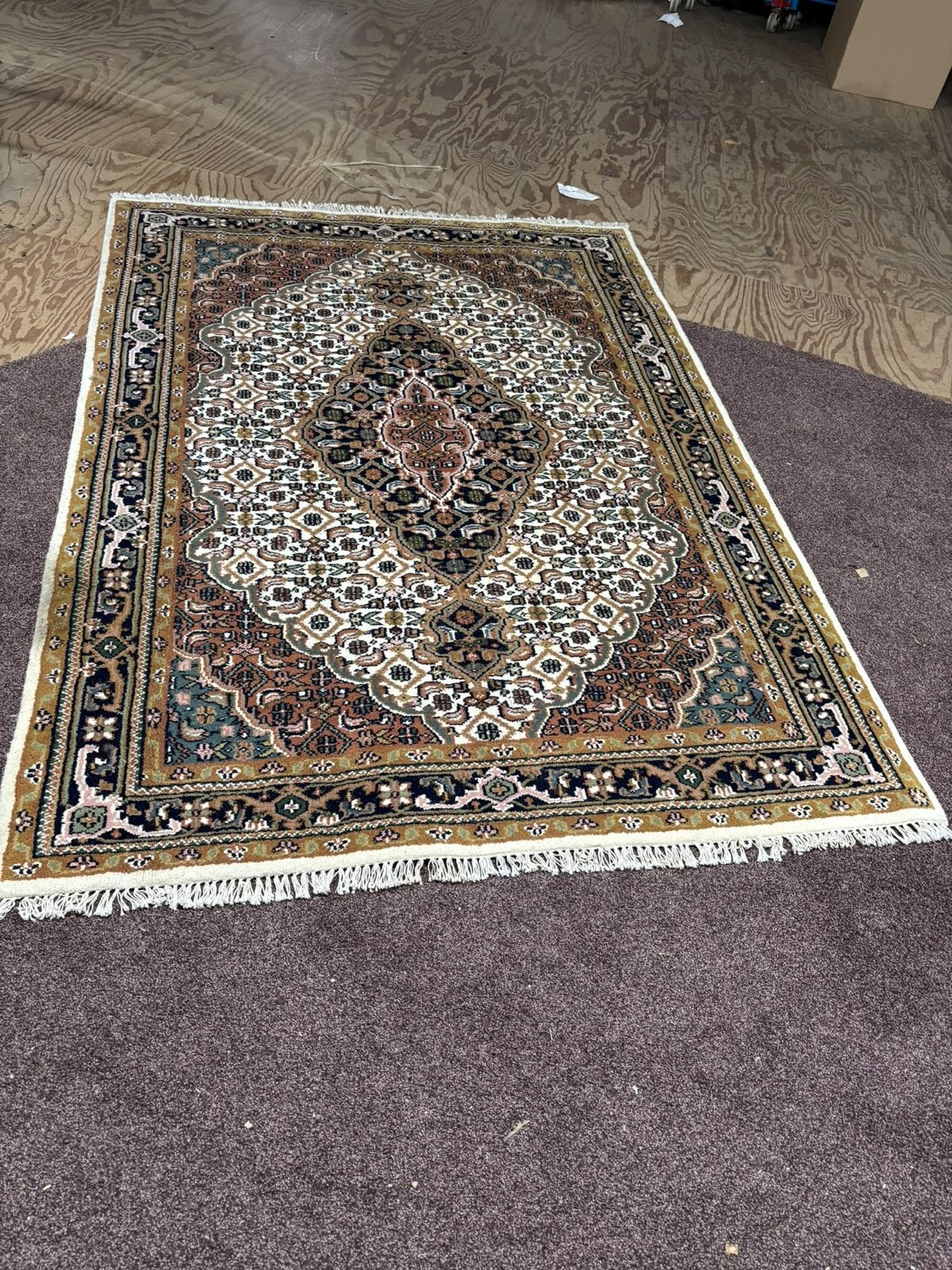 Prachtig Perzisch Tapijt Mahi - Klassiek Design, Ophalen, Beige, 150 tot 200 cm, Rechthoekig