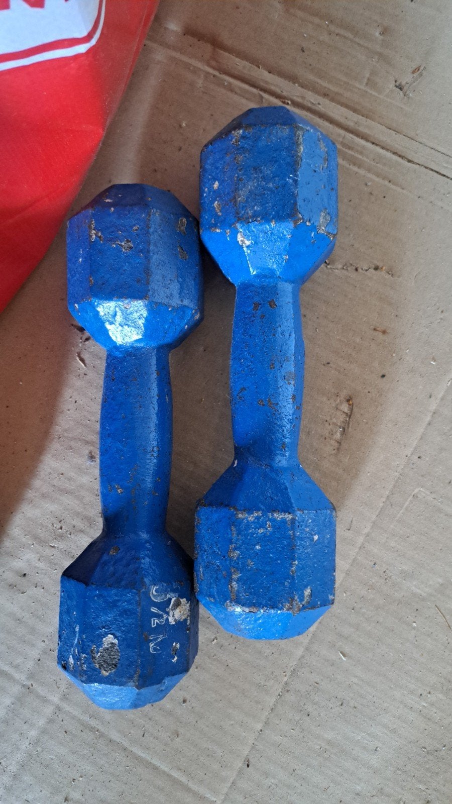 Set van 2 blauwe dumbbells - 3,5 kg, Sport en Fitness, Fitnessmaterialen, Ophalen
